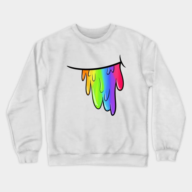Rainbow Smile Crewneck Sweatshirt by NetJan